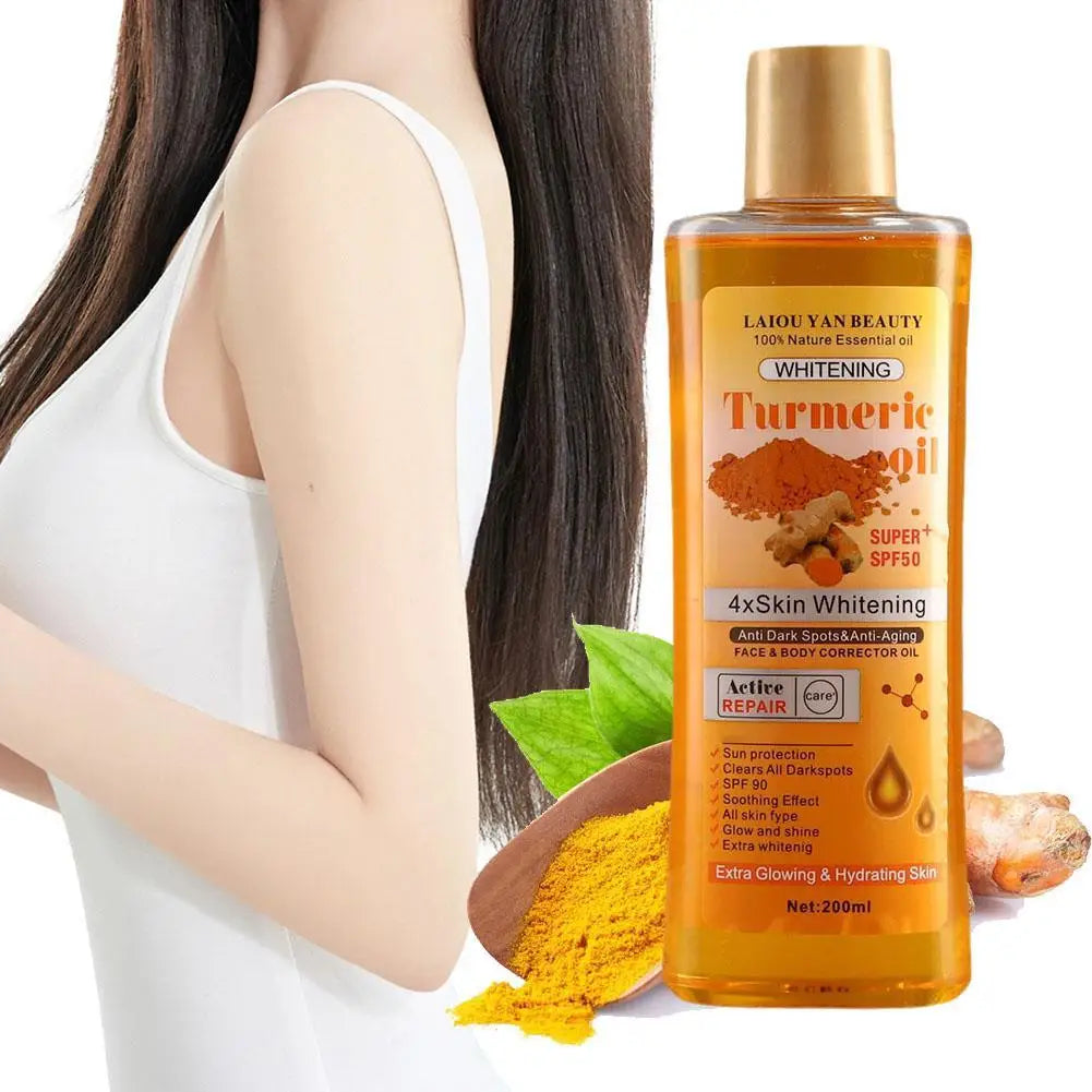 NEXTLVL Turmeric Body Glow Oil ā Fades Dark Spots, Hydrates Deep, Glows Like Magic