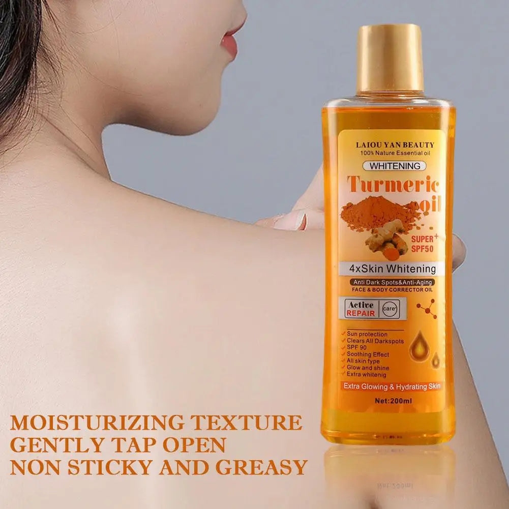 NEXTLVL Turmeric Body Glow Oil — Fades Dark Spots, Hydrates Deep, Glows Like Magic