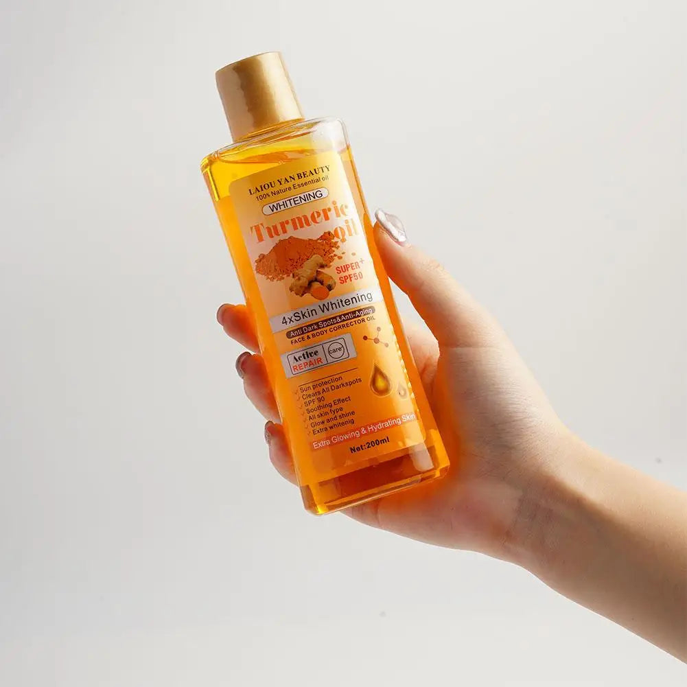 NEXTLVL Turmeric Body Glow Oil — Fades Dark Spots, Hydrates Deep, Glows Like Magic